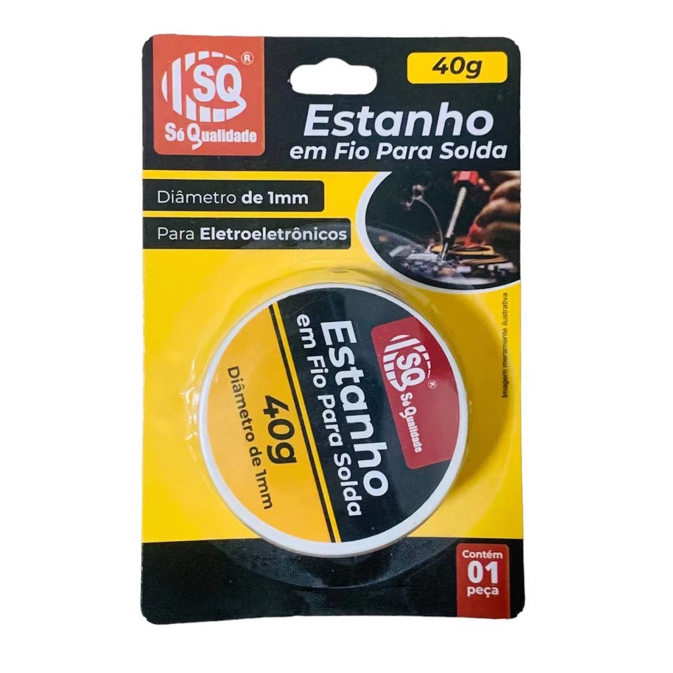 ESTANHO PARA SOLDA EM FIO 40G