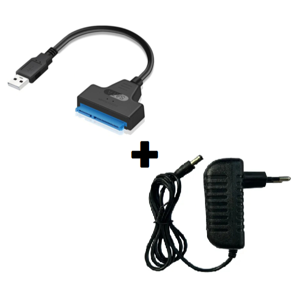 Kit cabo sata 2.0 + fonte 3a (hd 3,5 de desktop, p