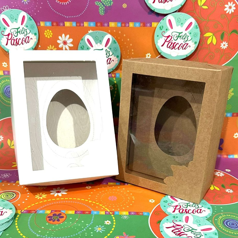 10 Unidades Caixa Para Ovo De Colher Pascoa Caixa 