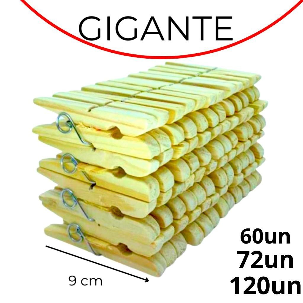 Prendedor de Roupa Madeira Gigante 60, 72,120 e 24