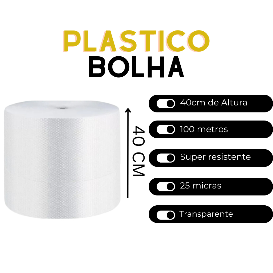 Plástico Bolha 43×100 1 Unidade Resistente E
