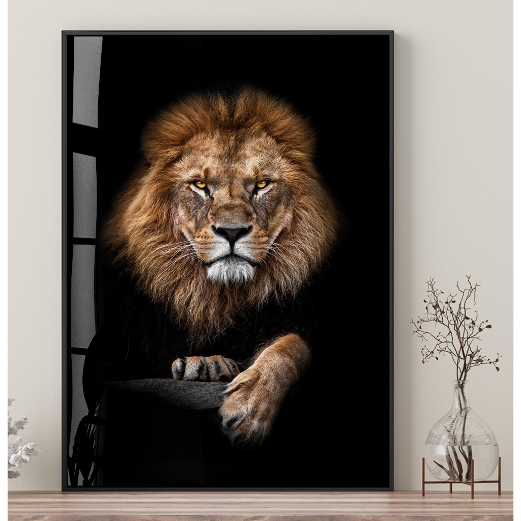 Quadro Leão De Juda Grande Quadro Com Moldura E V