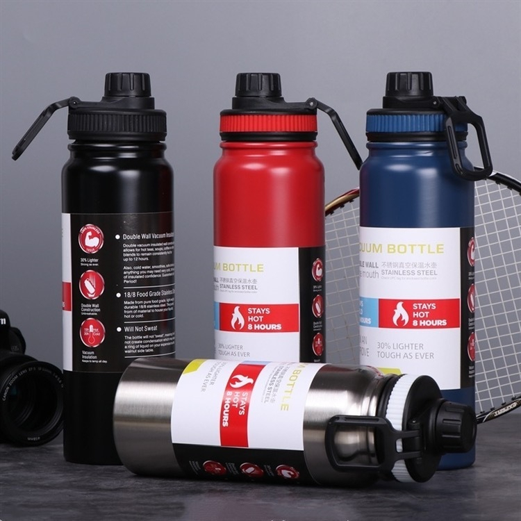 Garrafa Térmica Inox 800ml | Quente E Frio | Tamp