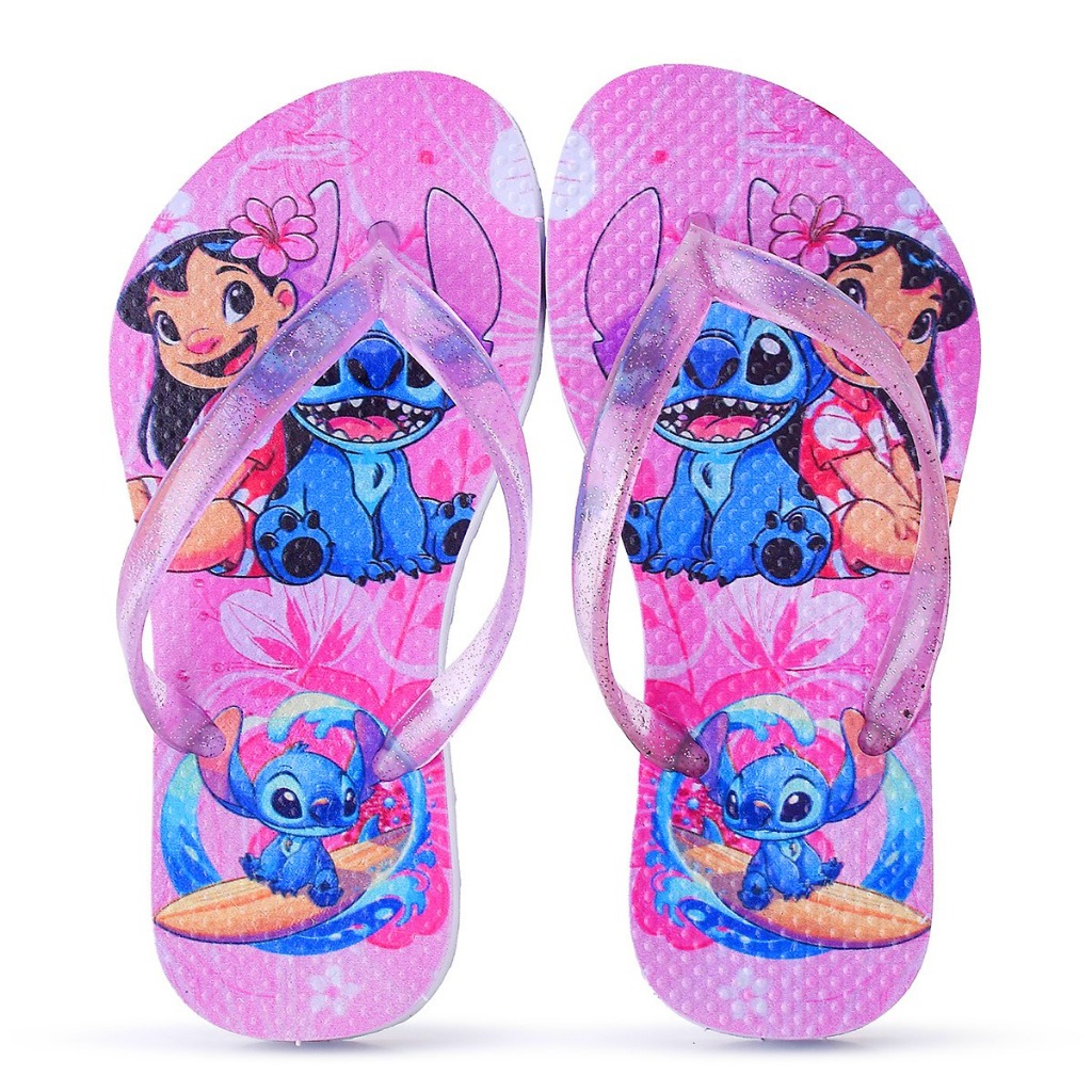 Chinelo Infantil Stitch Menina Super Confortável 