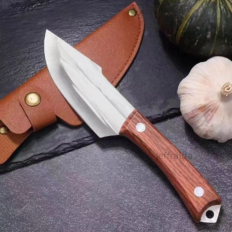 Faca Cutelo Forjado Artesanal Rustico Com Bainha C