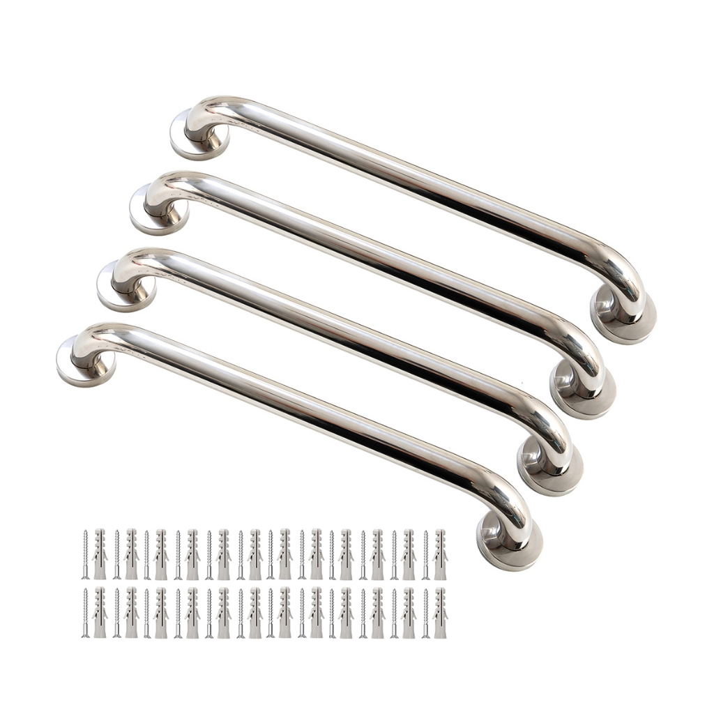 Kit 4 Barras de Apoio Alça 40cm Idoso e Deficient