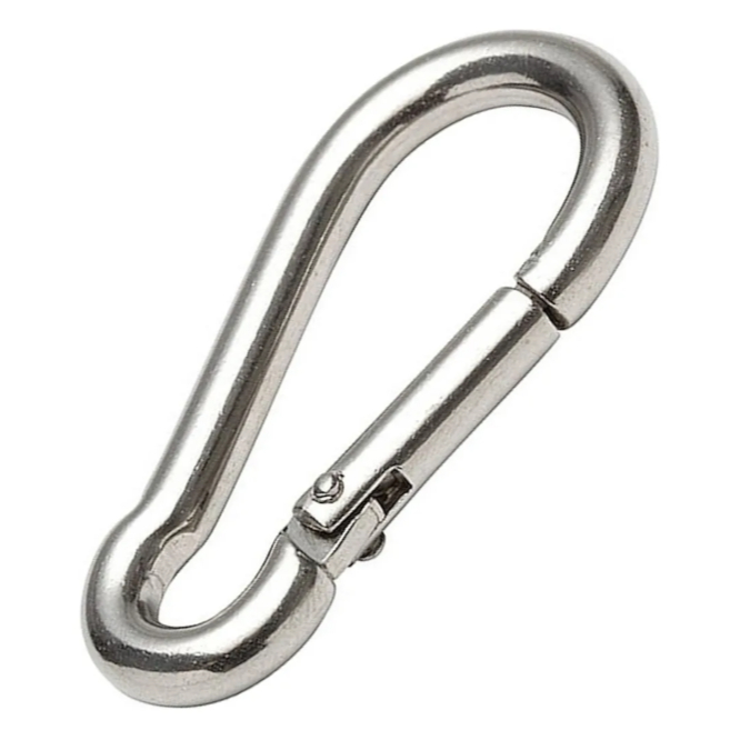 6 Unidade Mosquetão 7cm Suporta 180kg Academia Pr