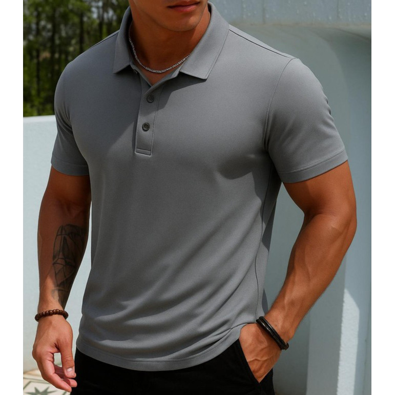 Camisa Polo Premium de Poliamida Masculina Importa