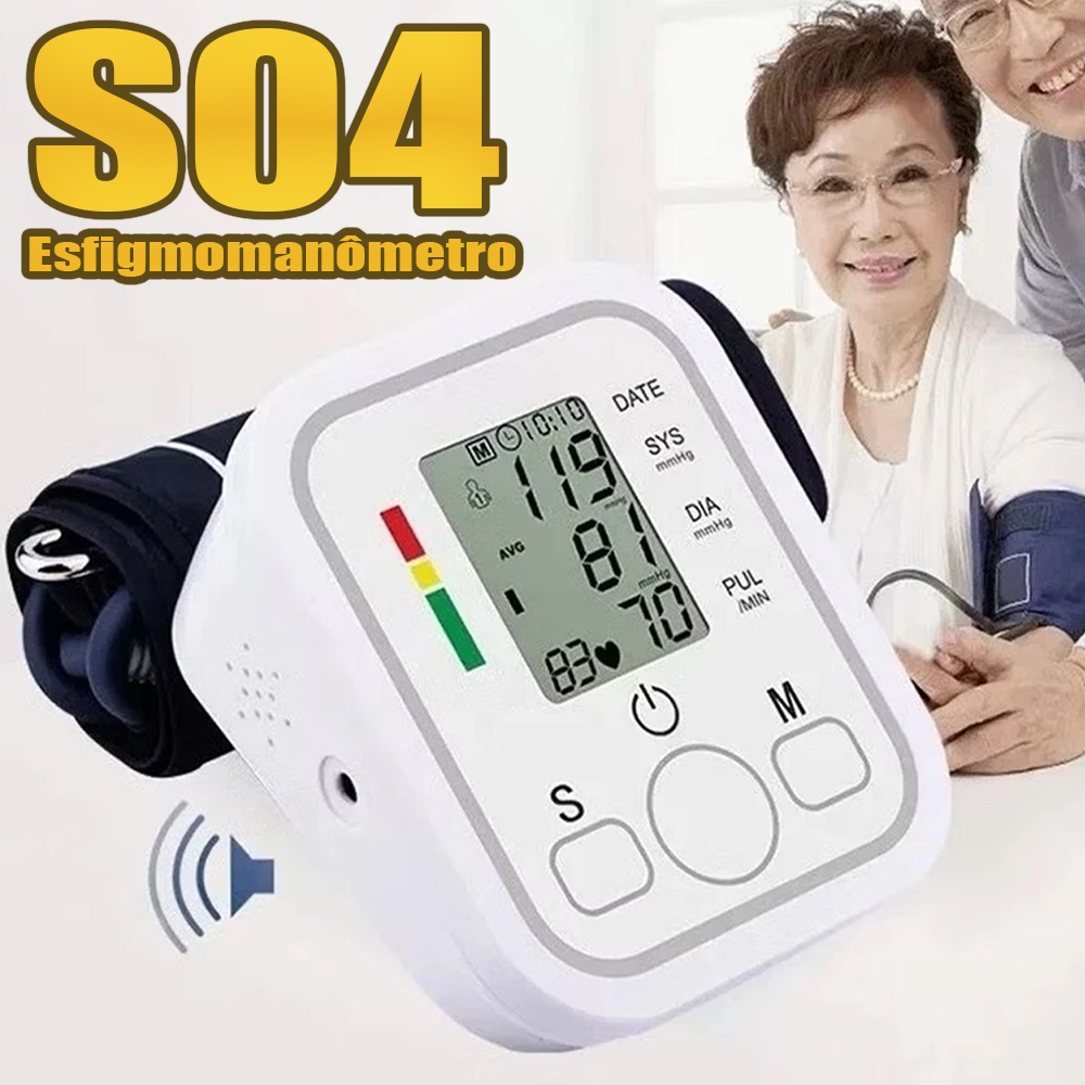 2025 NOVO S04 Aparelho Medidor De Pressão Arteria