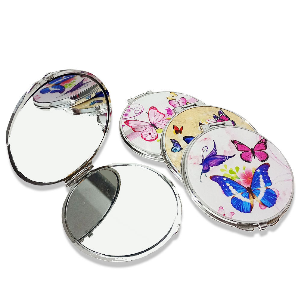 Kit 4 Peças Espelhos de Bolso Redondo Modelo Borb