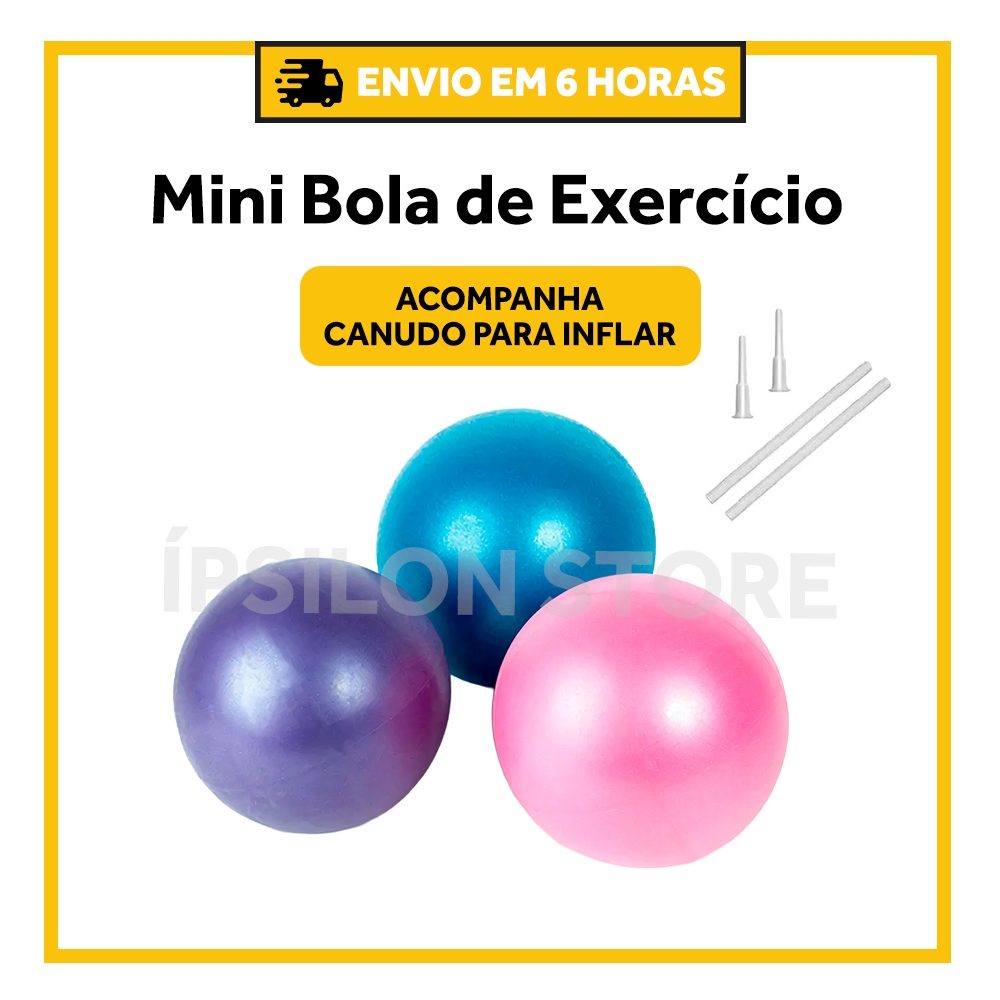 Mini Bola Exercício 25cm Yoga Pilates Ginastica D