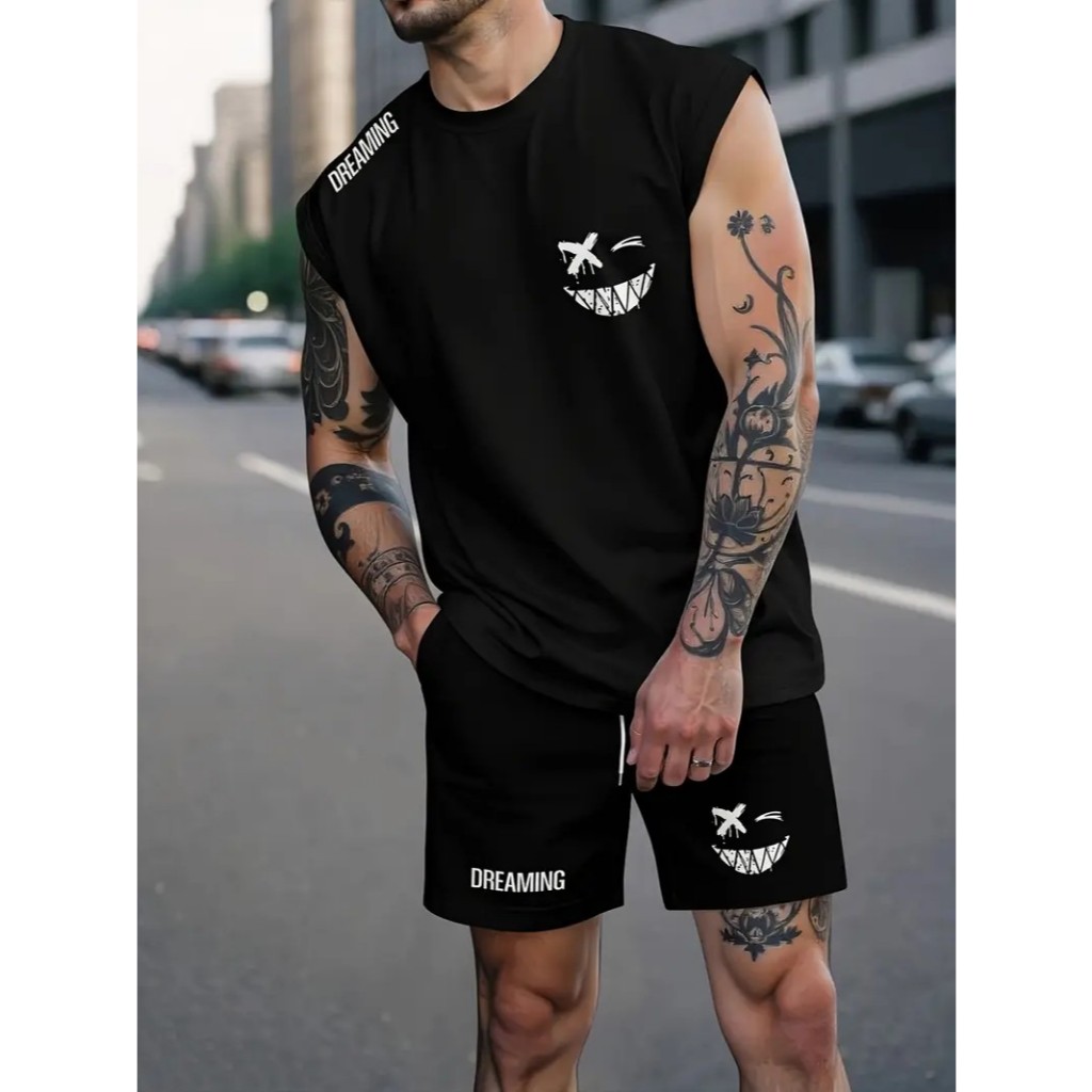 Conjunto Regata Machão Dreaming Sorriso Camiseta 