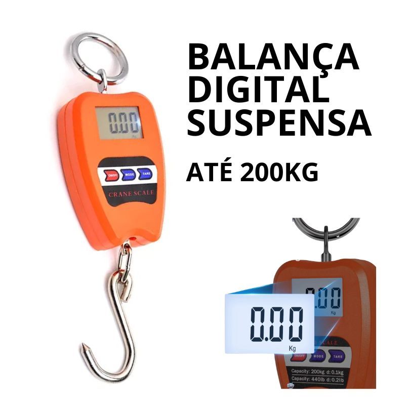 Balança industrial suspensa 200kg com controle Pr
