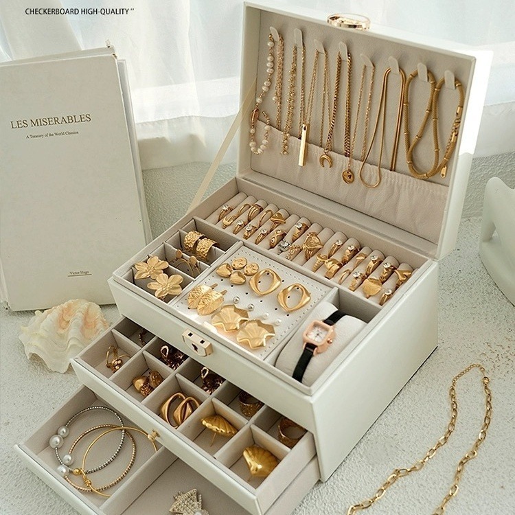 Porta Jóias Caixa Organizadora De Jóias Feminina