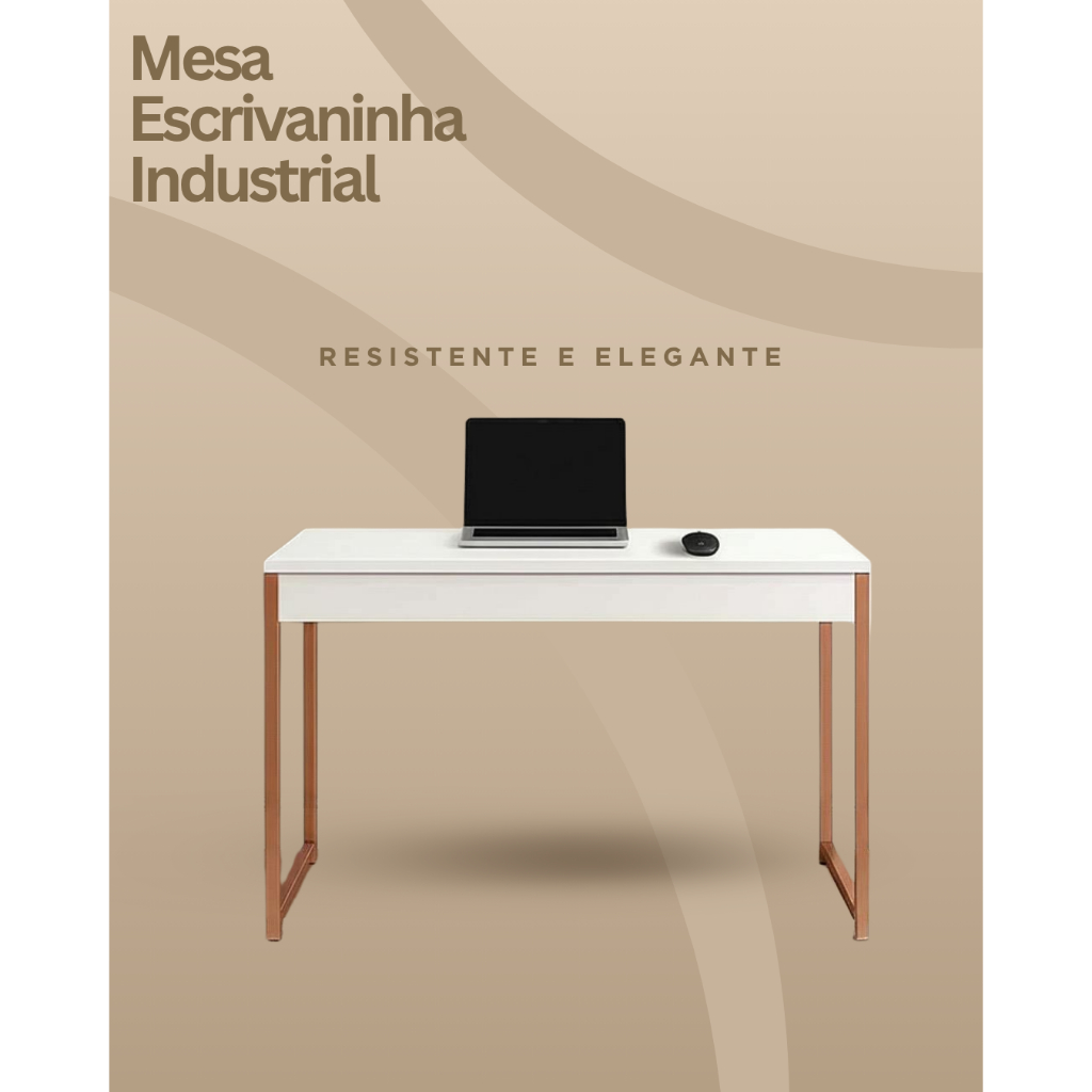 Mesa Escrivaninha Industrial 90x45x76 cm |  resist