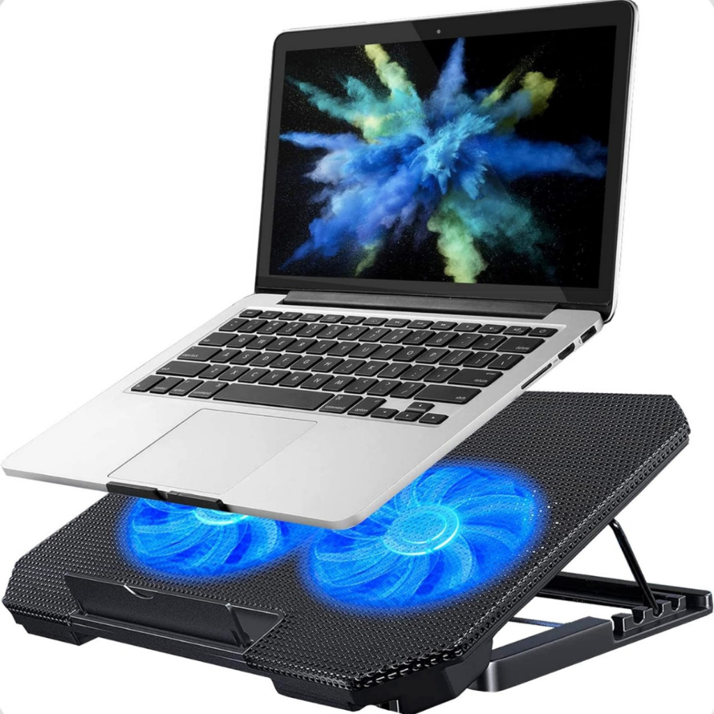 Suporte para Notebook com 2 Coolers Potentes Fans 