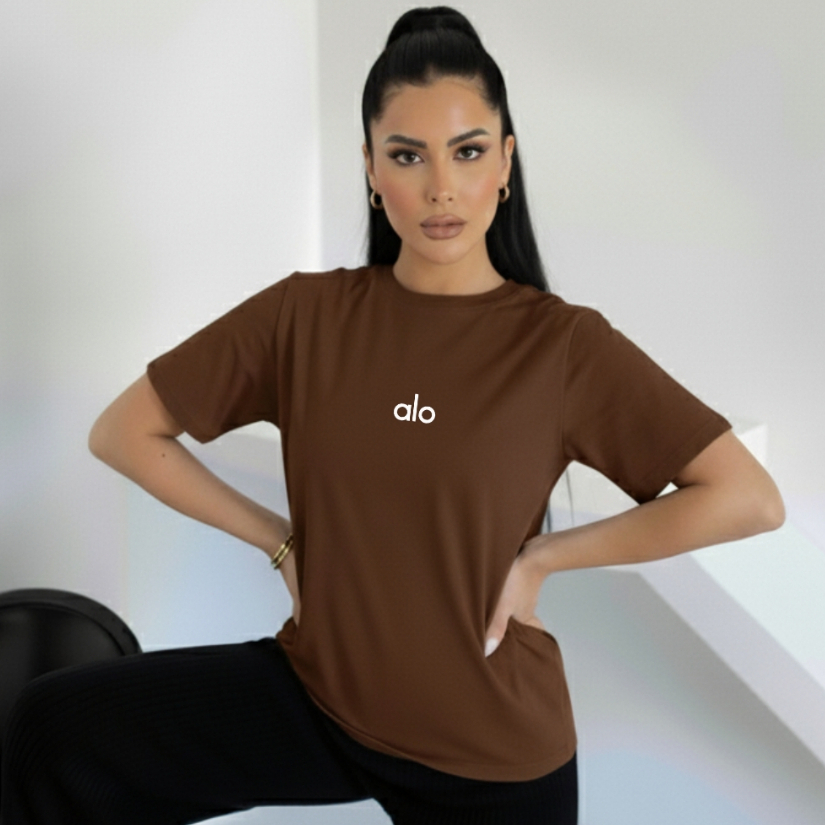 T-Shirt Feminina Yoga Fitness Estampada Blusa 100%