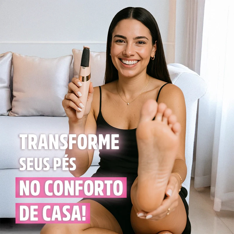 LIXADOR DE PÉ ELÉTRICO ESFOLIADOR TIRA CALOS