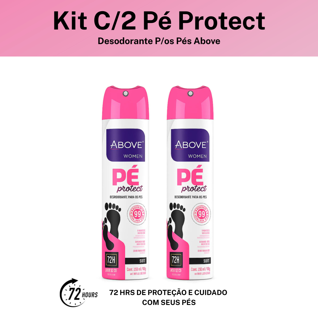 Kit C/2 Pé Protect Desodorante P/os Pés Above Wo