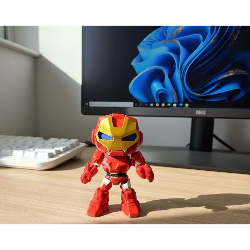 Boneco homem de ferro chibi: Colecionável em PLA,