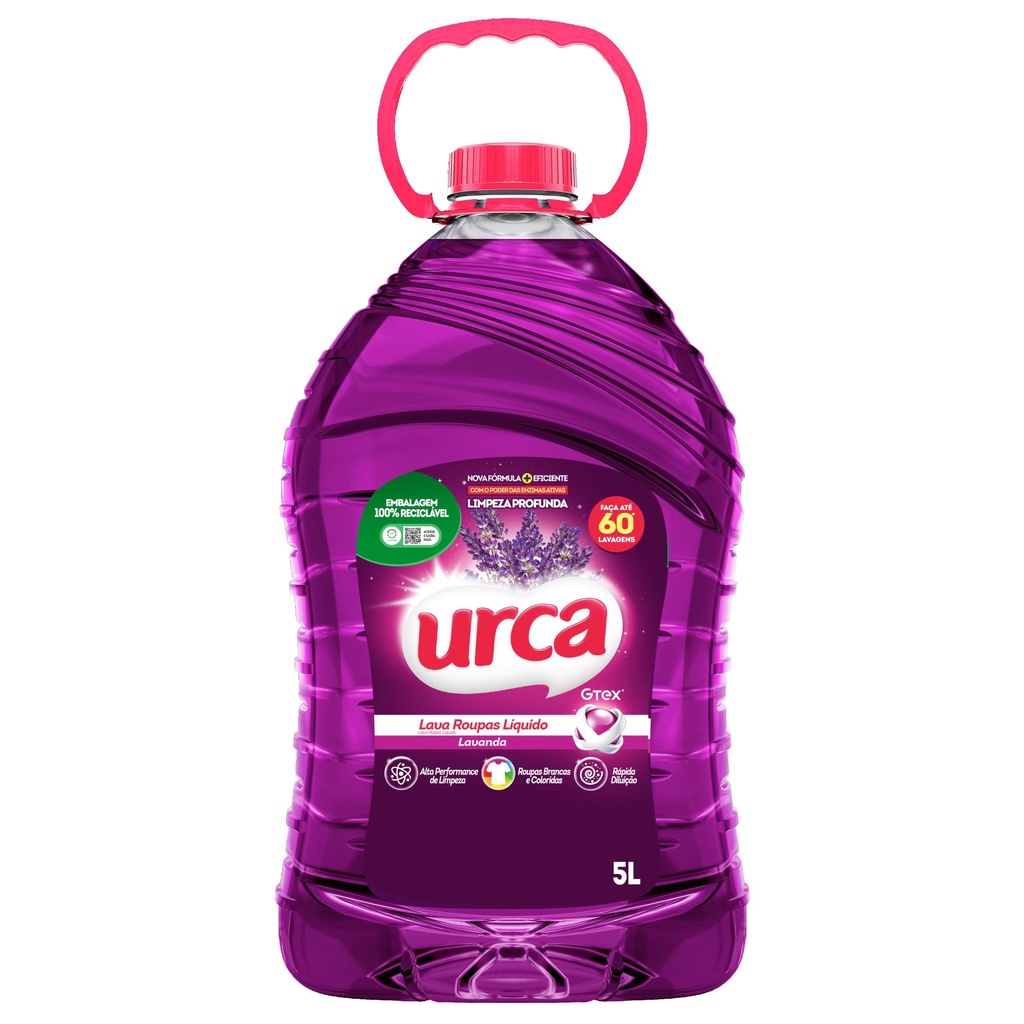 Lava Roupas Liquido Urca Lavanda – 5L