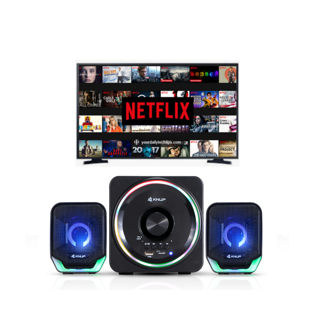 Home Theater Bluetooth Knup 16w Rms Com Subwoofer 