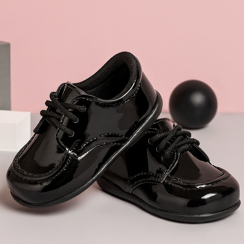 Tênis Infantil Menino Sapato Social Bebê Cadarç