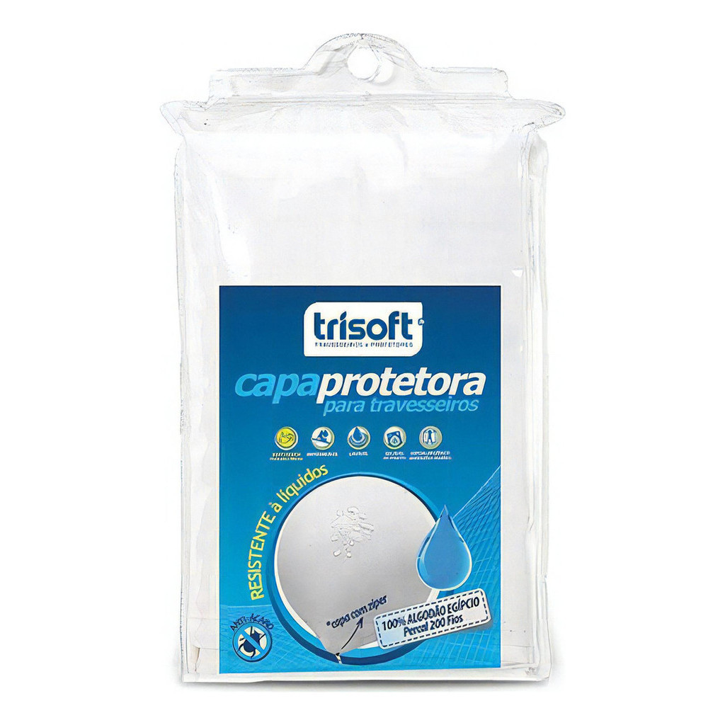 Kit 2 Capa 200 fio Travesseiro Trisoft Impermeavel