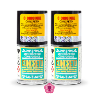 Kit 2 Bases Concreto Endurecedor Sos Unhas Top Bea
