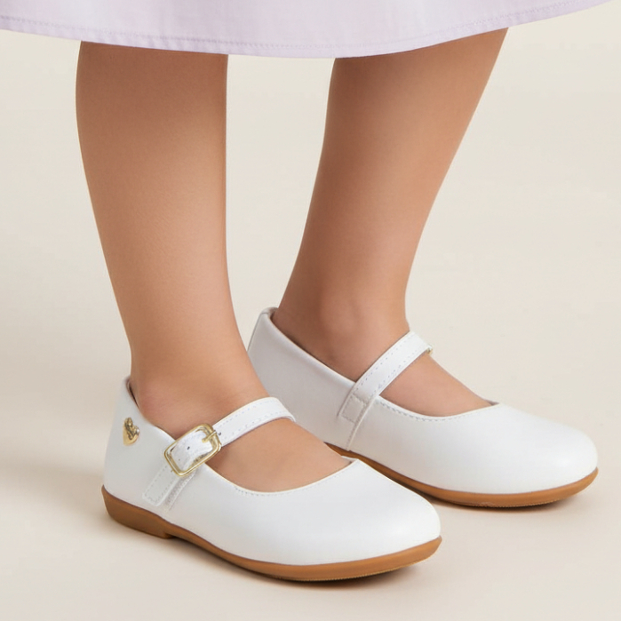 Sapatilha Infantil de Menina Sapato Boneca Sintét