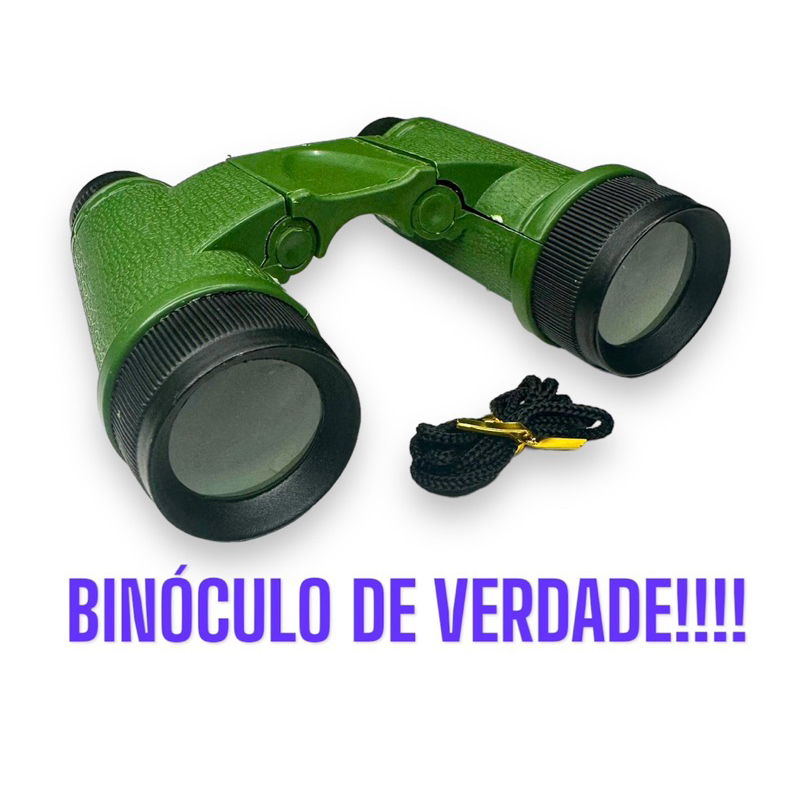 Binóculo Infantil, Militar, Campista, Com Lente d