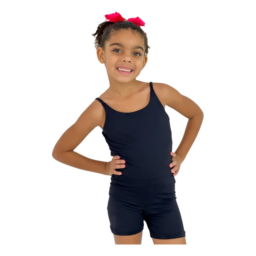 Macaquinho Ginástica Infantil Feminino Fitness Ly
