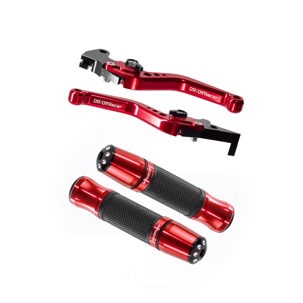 Kit Manopla Punho Manete Esportivo Moto Factor Faz