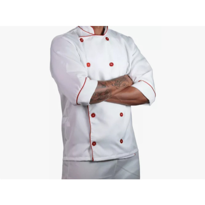 Dolma Chef Uniforme Doma Gola Padre Cozinha Unisse