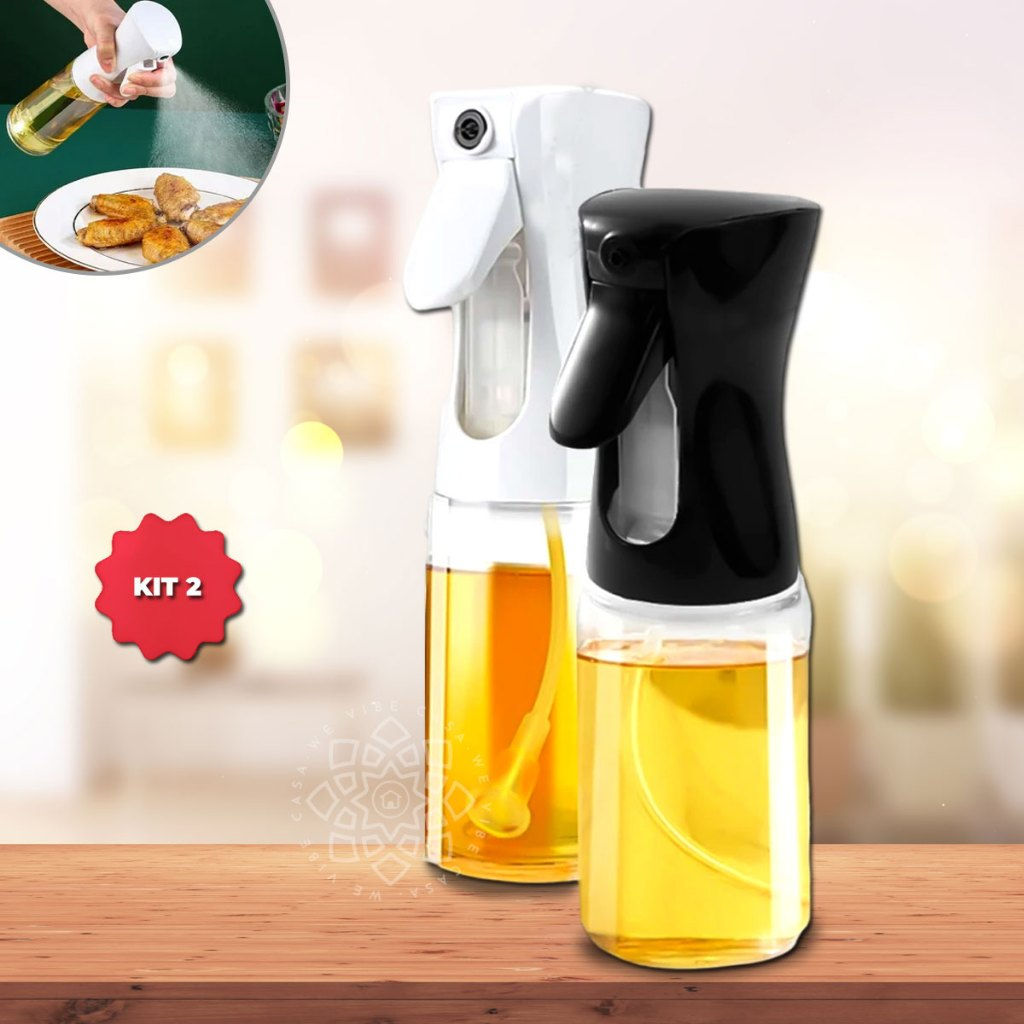 Kit 2 Spray Borrifador de Azeite 200ML Vinagre Cul