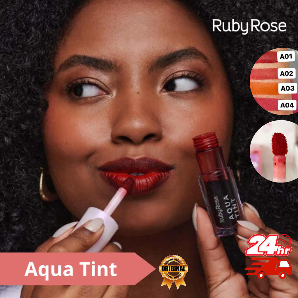 Aqua Tint Ruby Rose 5ml Pigmentado Com boa fixaç�