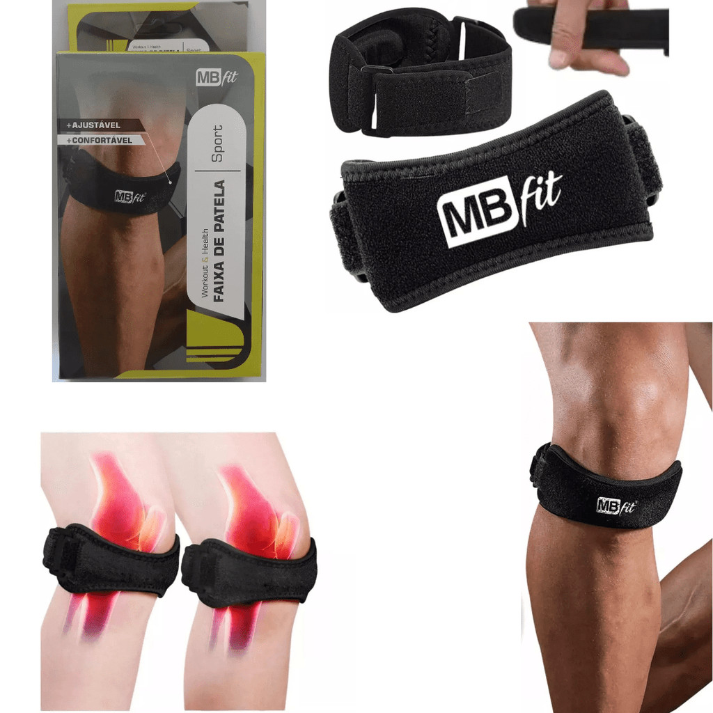 2 faixa tira sub patelar joelho tendinite patela h