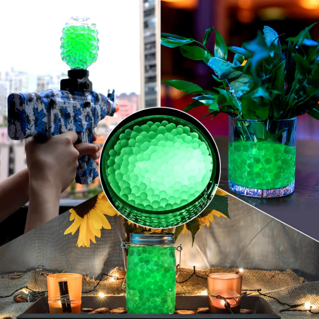 kit bolinhas neon para brinquedo de gel 7-8mm orbe