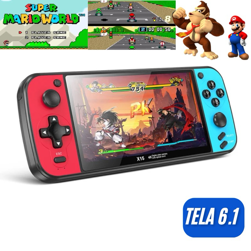 Vídeo game portátil x15 Premium 5.8