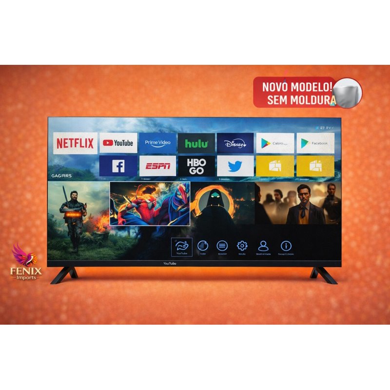 TV 32 Smart North Tech /Bluetooh/YouTube/HDMI/Netf