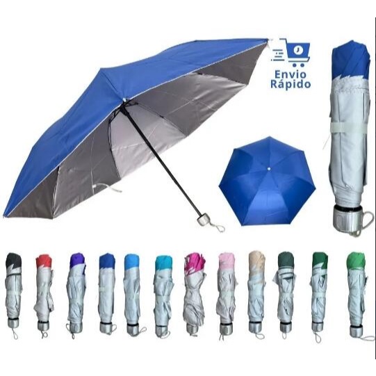 Sombrinha Guarda Chuva Dupla Face Colorida Liso Pr