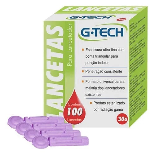 Lanceta para Lancetador 30G – Caixa com 100 