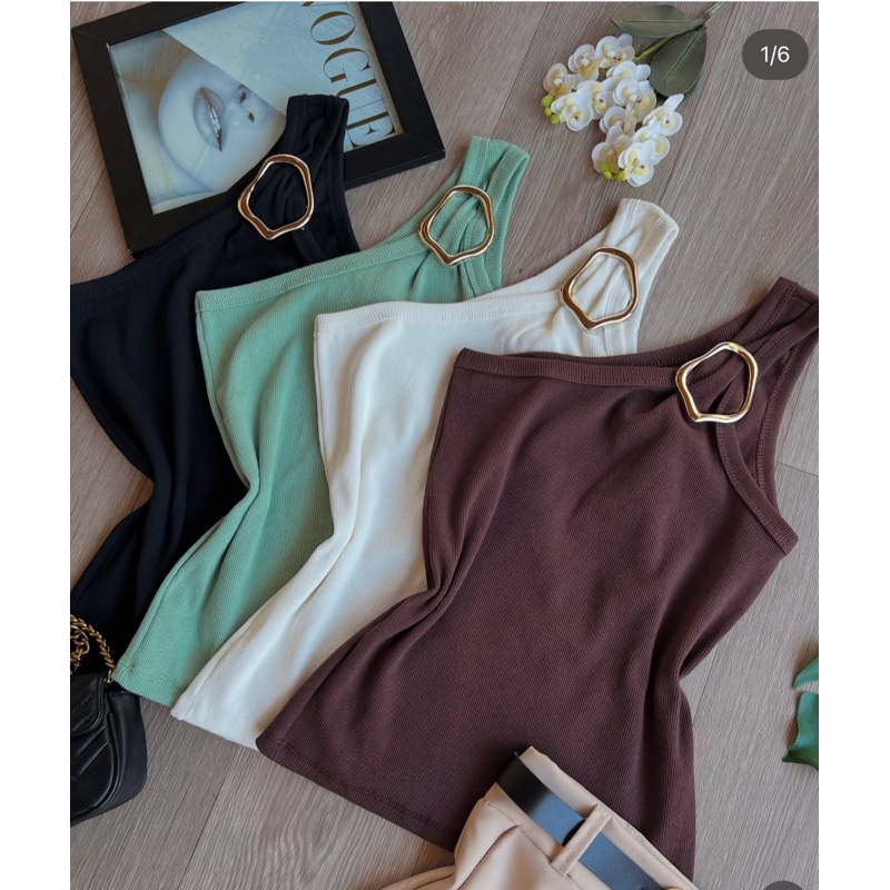 Blusa mula manca feminina com fivela