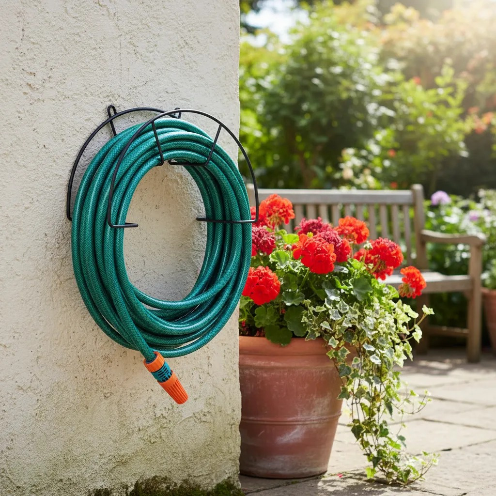 Novo Suporte De Parede Para Mangueira Aço Até 30