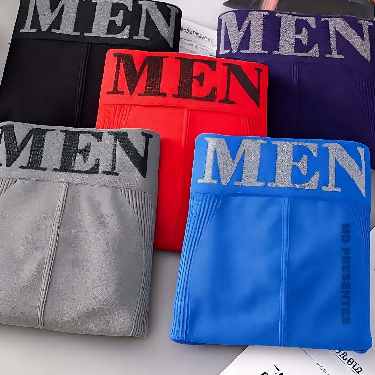 Kit Com 10 Cuecas Boxer Microfibra Adulto Sem Cost