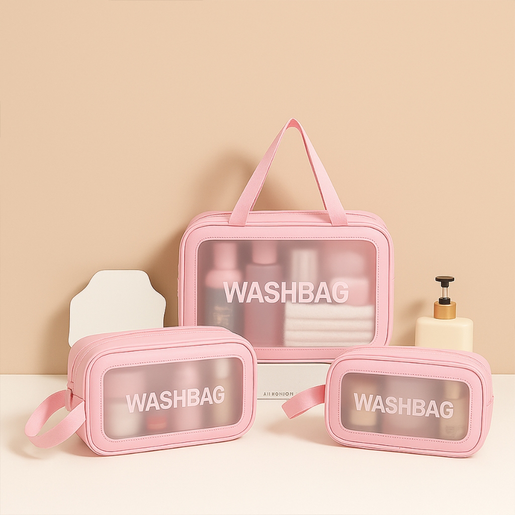 Kit 3 Necessaires impermeável Portátil Para Prod