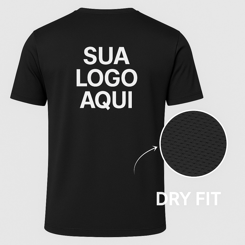Camiseta Dry Fit Poliéster Unissex Personalizada 