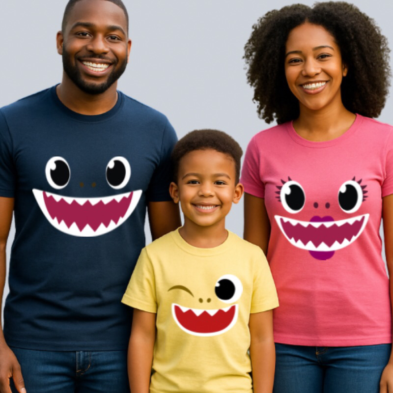 conjunto de família Camiseta personalizada famíl
