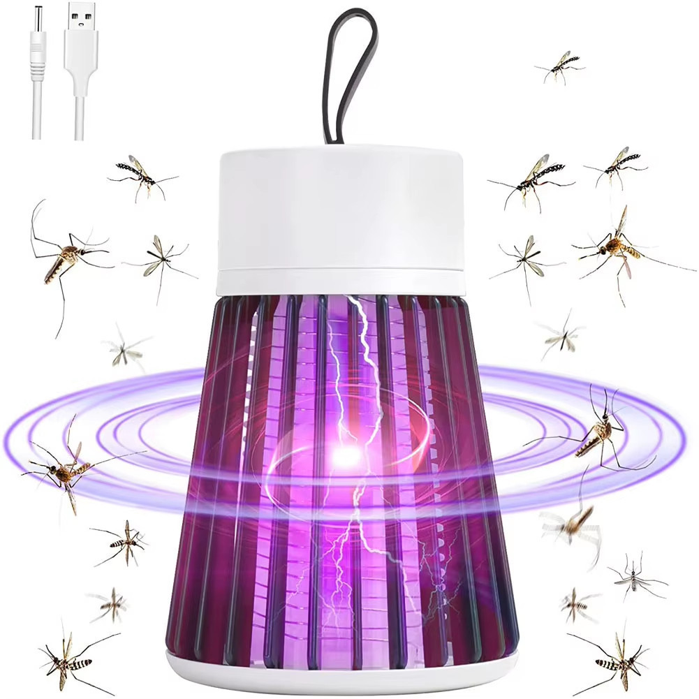Lâmpada Mata Mosquito LED UV Elétrica USB Silenc