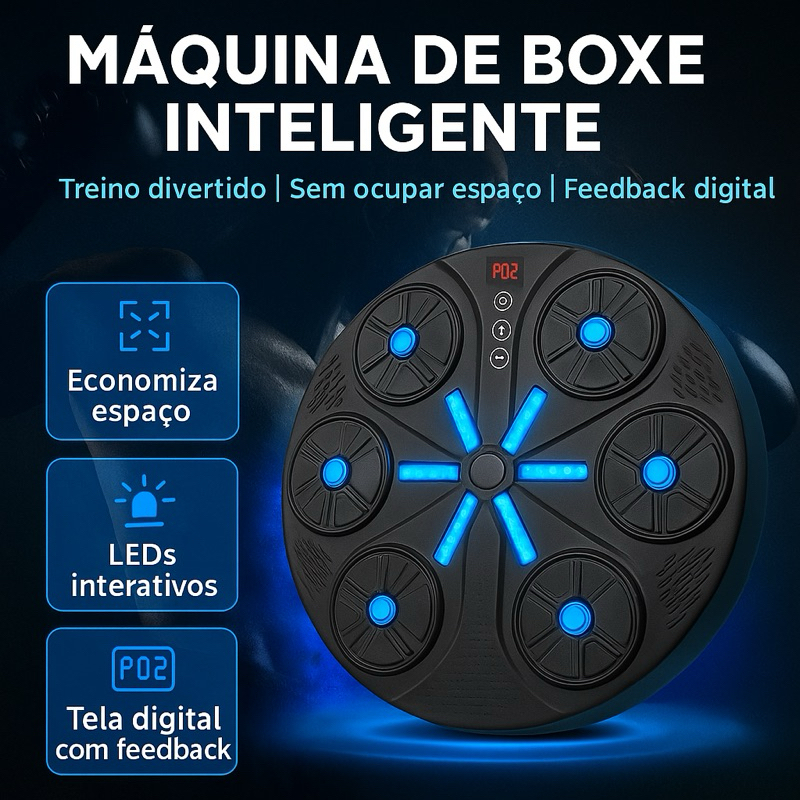 Máquina de Boxe Inteligente oferece LEDs interati